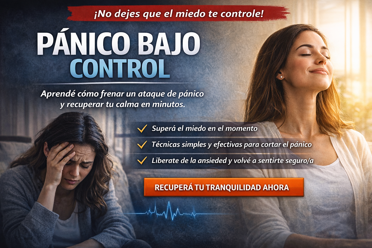 Aprendé cómo frenar un ataque de pánico y recuperar tu calma en minutos.